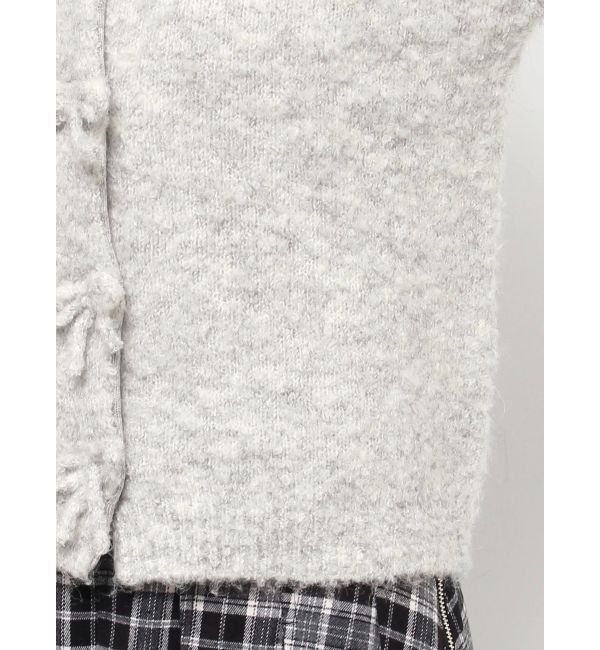 merry jenny「ブークレリボンニットカーディガン」|カーディガン|