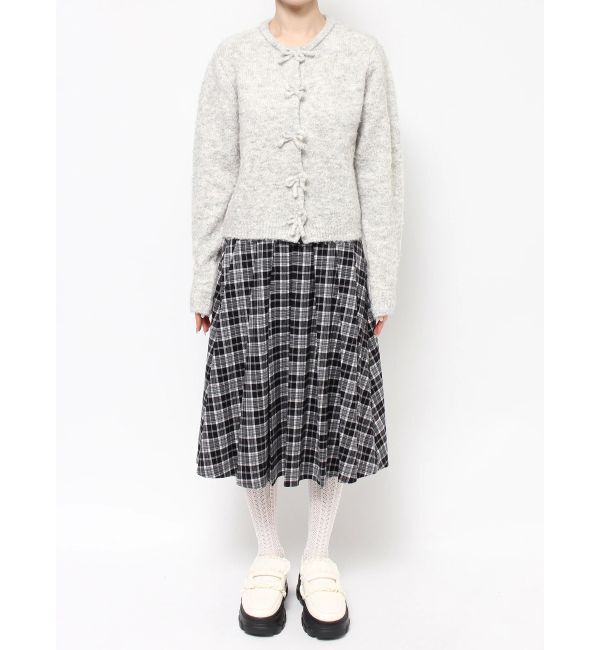 merry jenny「ブークレリボンニットカーディガン」|カーディガン|