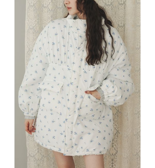 merry jenny「flowerパファーコート」|その他|ブルー