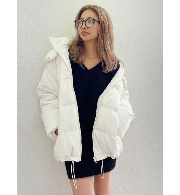 GYDA「Vネック シャギーニットワンピース」|ワンピース|