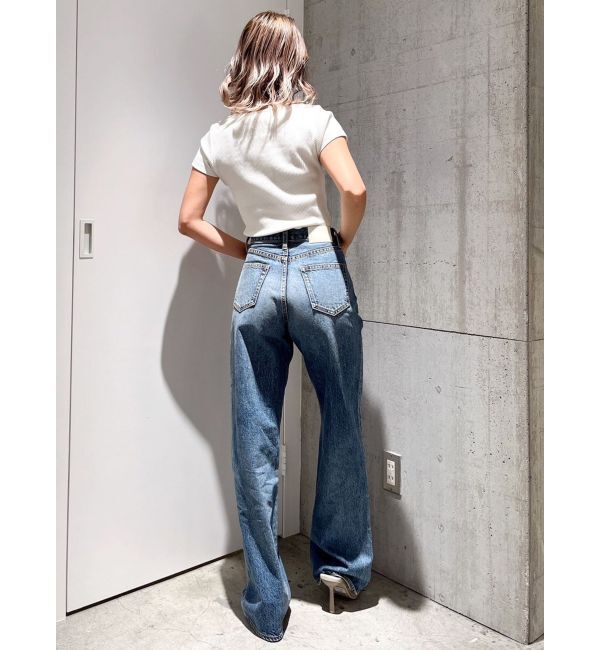 GYDA「ハイウエスト HIGH-END WIDEデニムパンツ」|デニム|