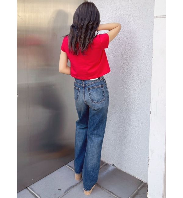 GYDA「ハイウエスト HIGH-END WIDEデニムパンツ」|デニム|