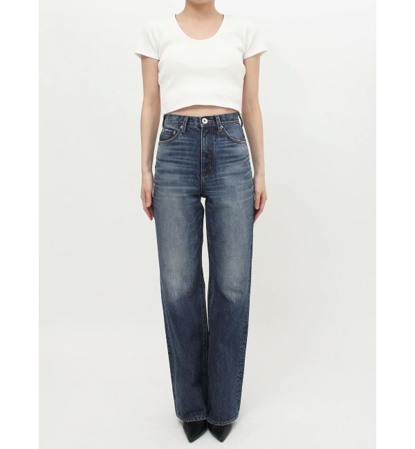 GYDA「ハイウエスト HIGH-END WIDEデニムパンツ」|デニム|
