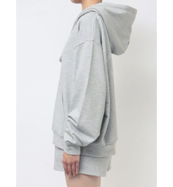 GYDA「BACK GYDAラインストーンラメパーカー」|カーディガン|