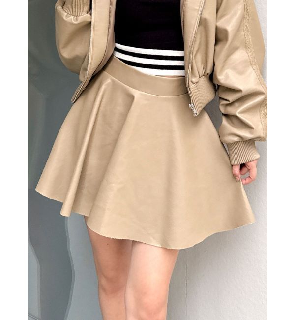 GYDA「レースラインフレアミニスカートライクショートパンツ【SETUP着用可】」|スカート|