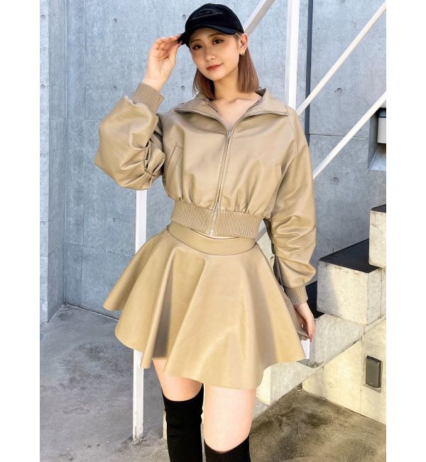 GYDA「レースラインフレアミニスカートライクショートパンツ【SETUP着用可】」|スカート|