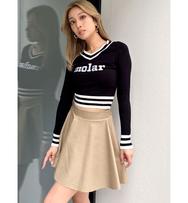 GYDA「レースラインフレアミニスカートライクショートパンツ【SETUP着用可】」|スカート|