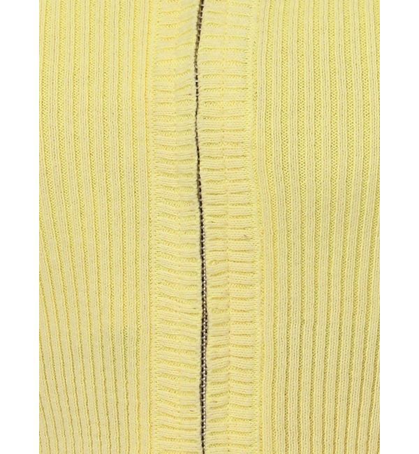 GYDA「ハーフスリーブブリーチWファスナーリブニットトップス」|ニット・セーター|