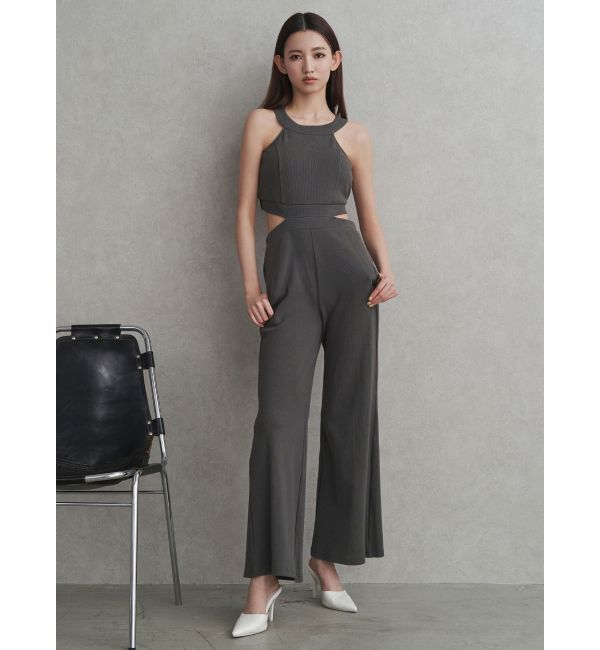 GYDA「バックZIPテレコロンパース」|オールインワン|