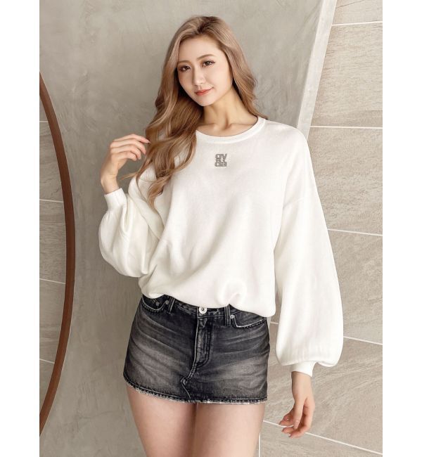 GYDA「Vintageデニムスカートライクショートパンツ」|スカート|