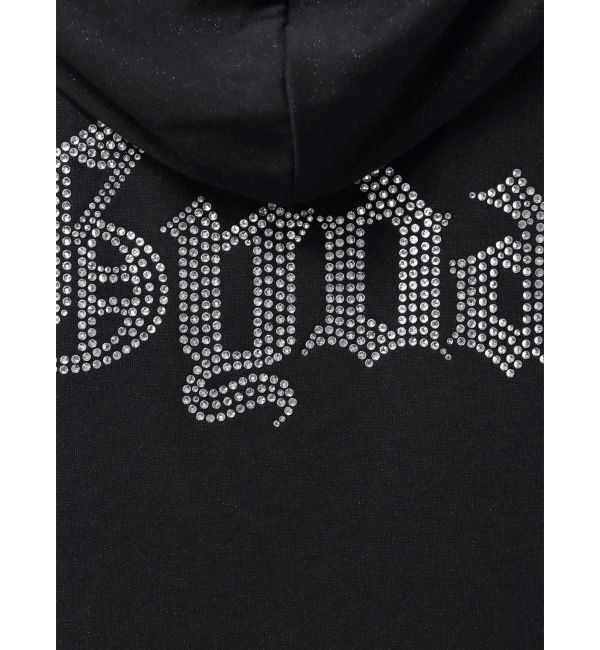 GYDA「BACK GYDAラインストーンラメパーカー」|カーディガン|