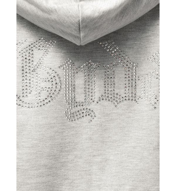 GYDA「BACK GYDAラインストーンラメパーカー」|カーディガン|