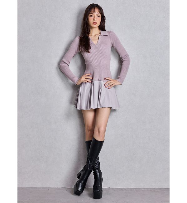 GYDA「ストレッチチャンキーブーツ」|ロングブーツ|