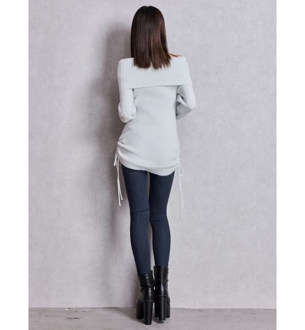 GYDA「2WAYオフショルラメニットチュニック」|チュニック|