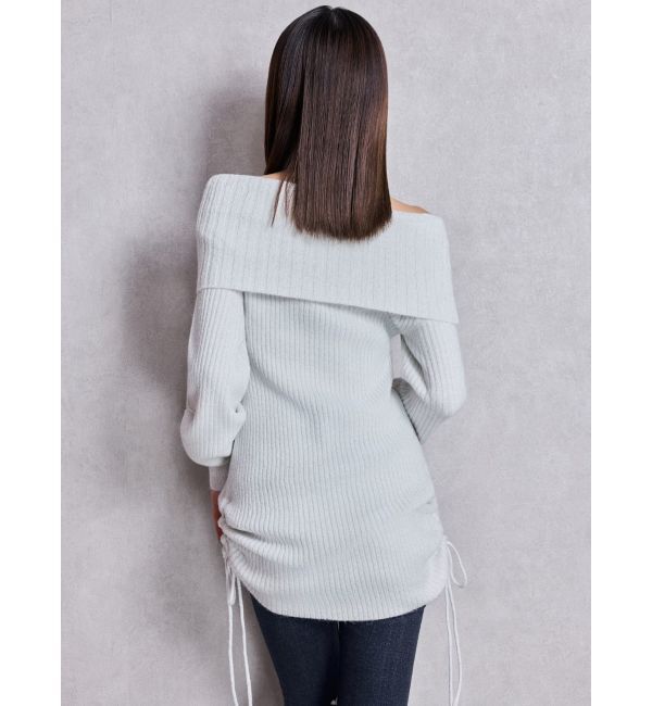 GYDA「2WAYオフショルラメニットチュニック」|チュニック|