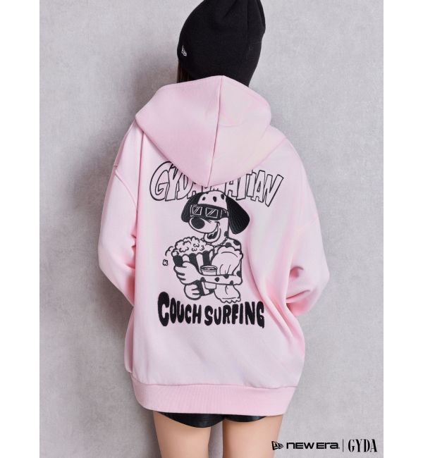 GYDA「COUCH SURFING GYDALMATIANスウェットパーカー」|パーカー|ピンク