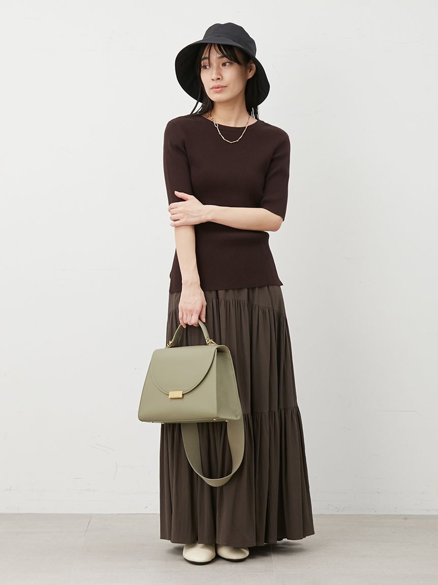 Mila Owen「マキシ丈ボリュームティアードスカート」|スカート|