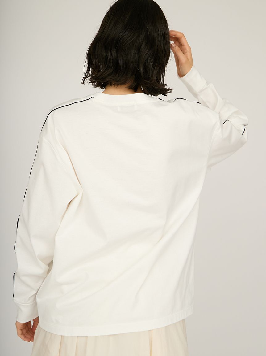 emmi atelier「emmiロゴロングTシャツ」|Tシャツ・カットソー|