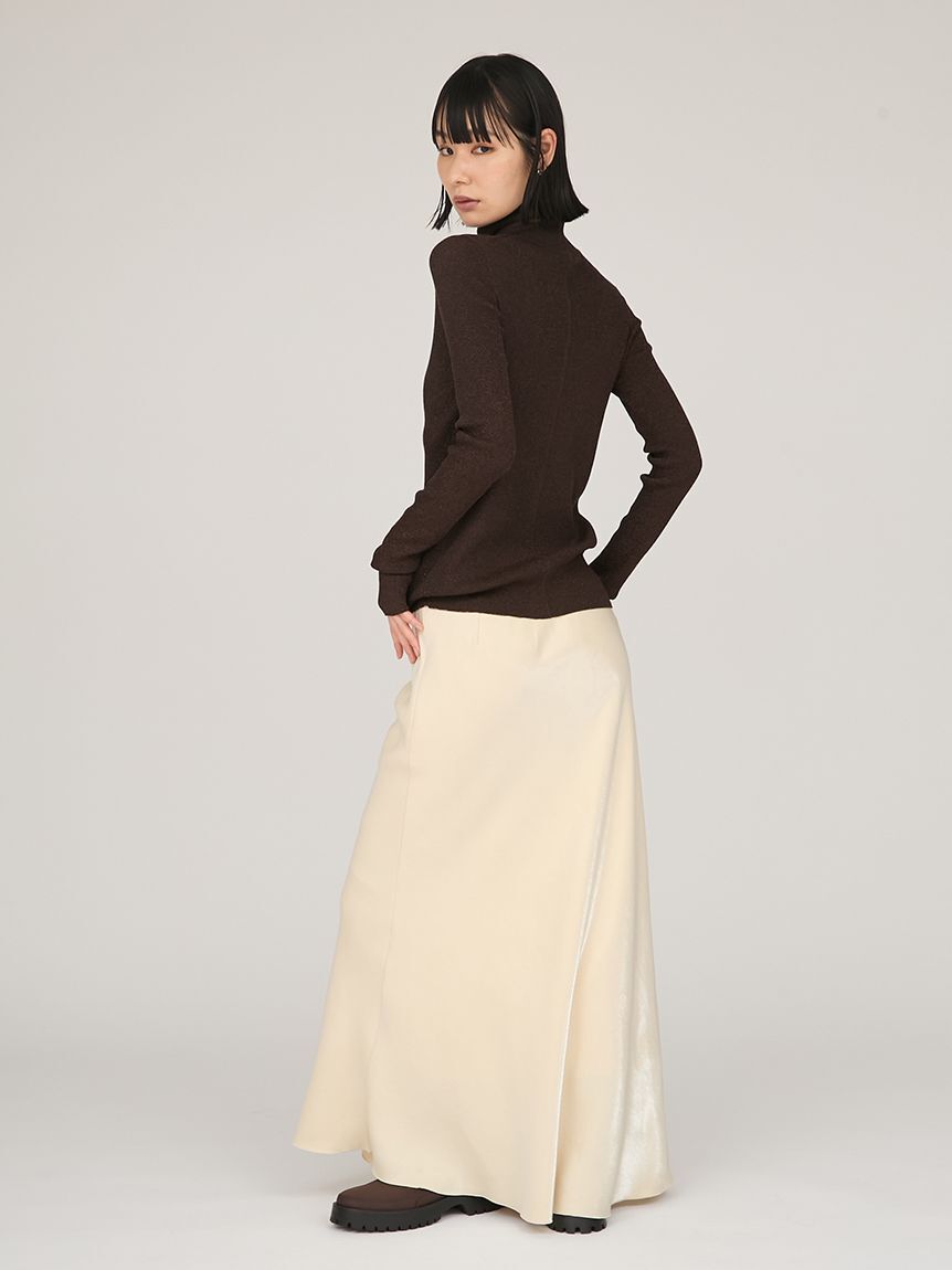 emmi atelier「シャイニーサテンナロースカート」|スカート|