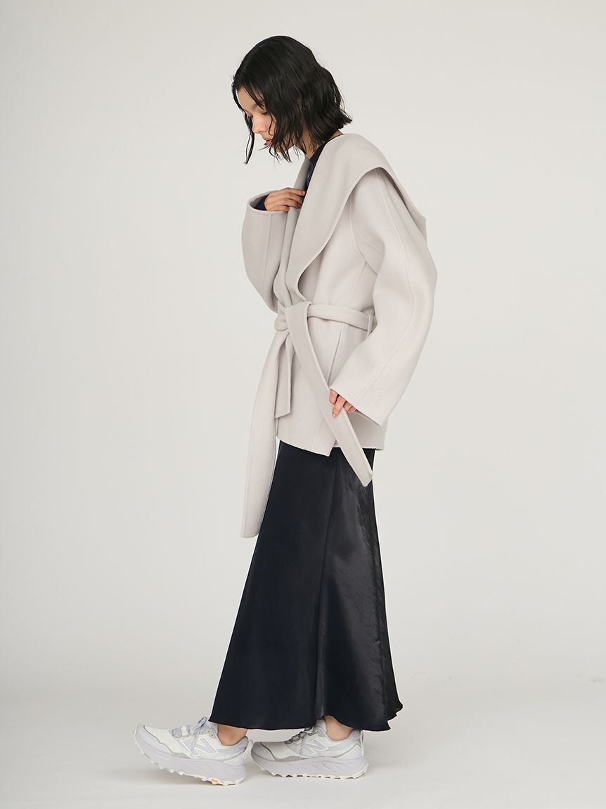 emmi atelier「シャイニーサテンナロースカート」|スカート|