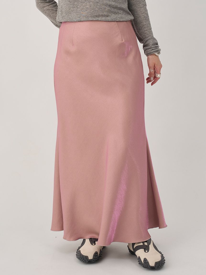 emmi atelier「シャイニーサテンナロースカート」|スカート|