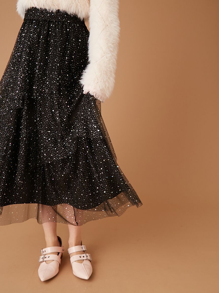 FURFUR「ラメチュールスカート」|スカート|