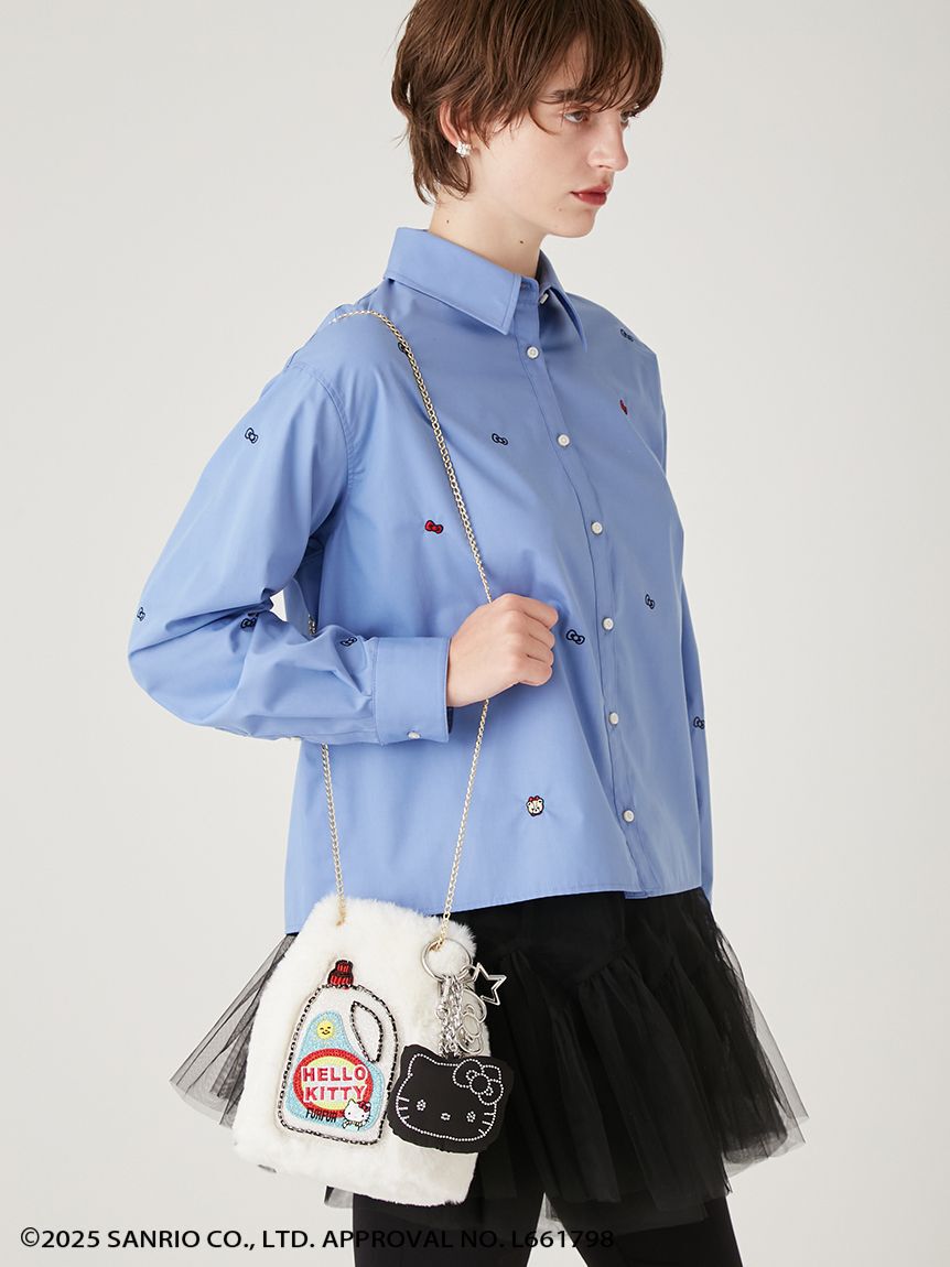 FURFUR「HELLO KITTYリボン刺繍シャツ」|シャツ・ブラウス|