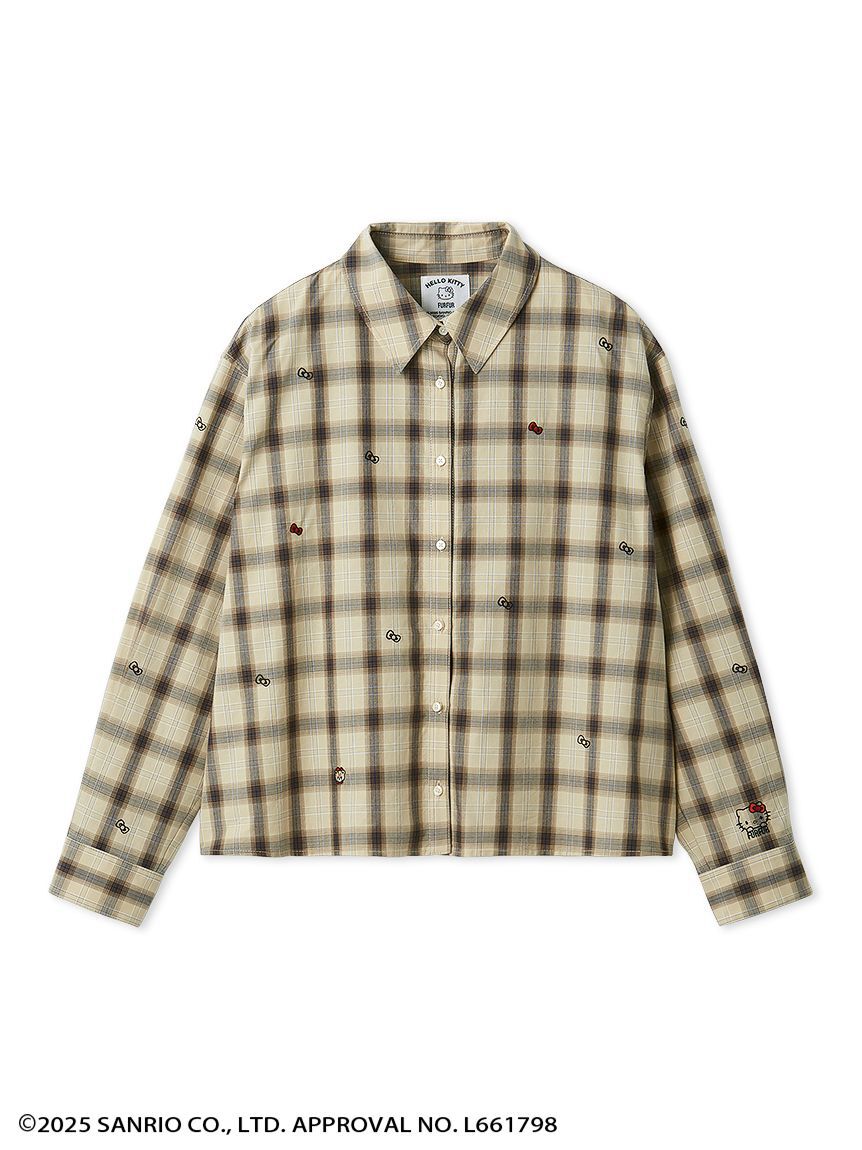 FURFUR「HELLO KITTYリボン刺繍シャツ」|シャツ・ブラウス|