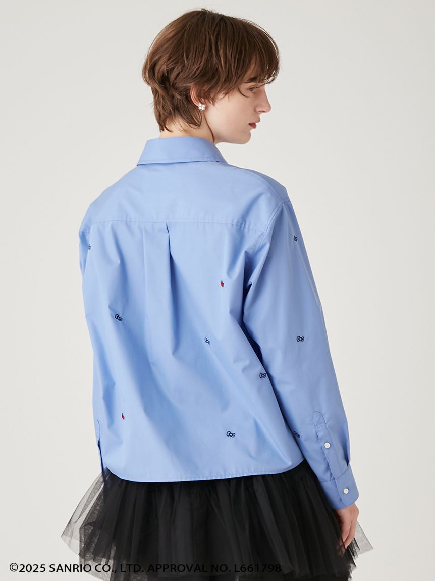 FURFUR「HELLO KITTYリボン刺繍シャツ」|シャツ・ブラウス|