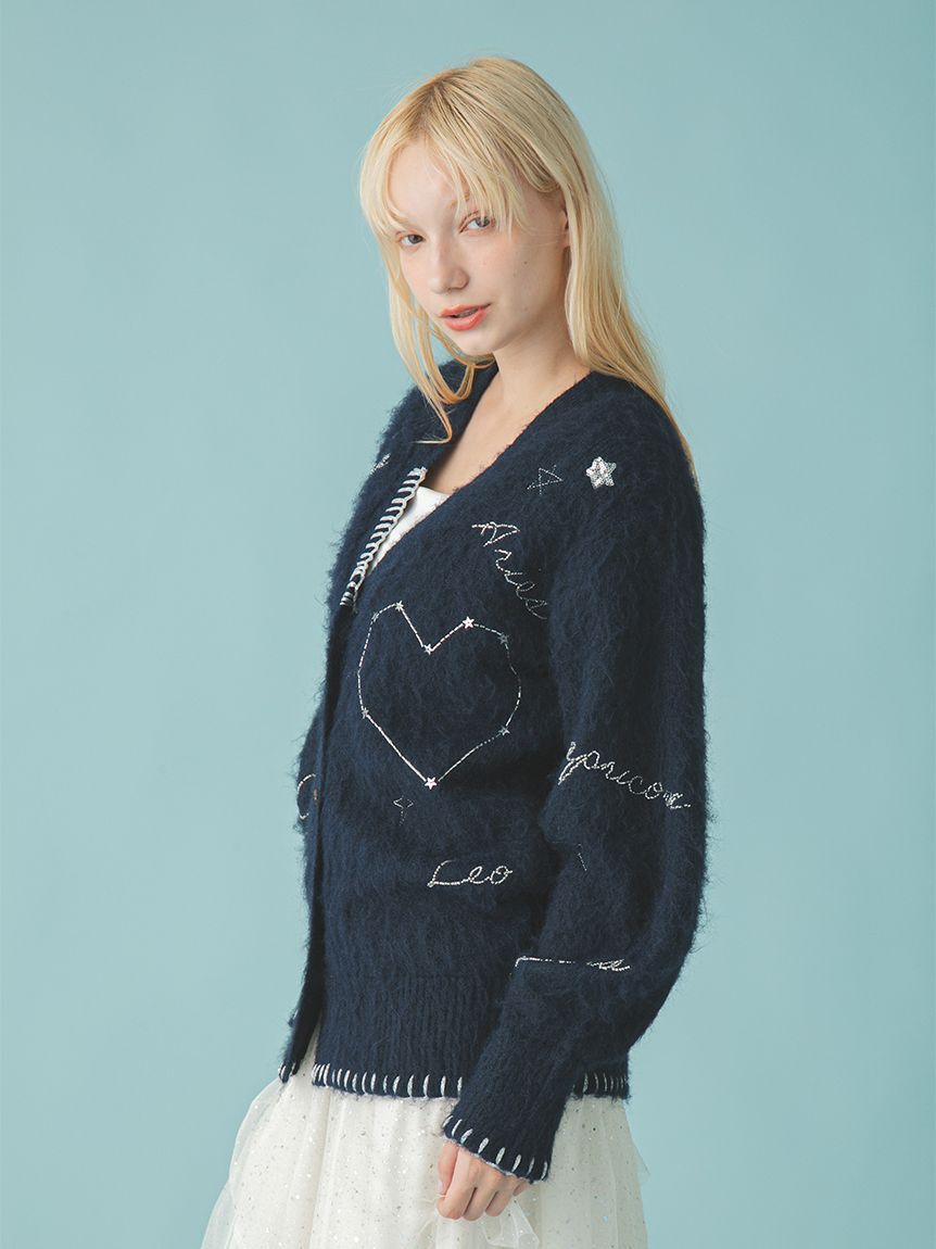 FURFUR「スターモチーフ刺繍カーディガン」|カーディガン|