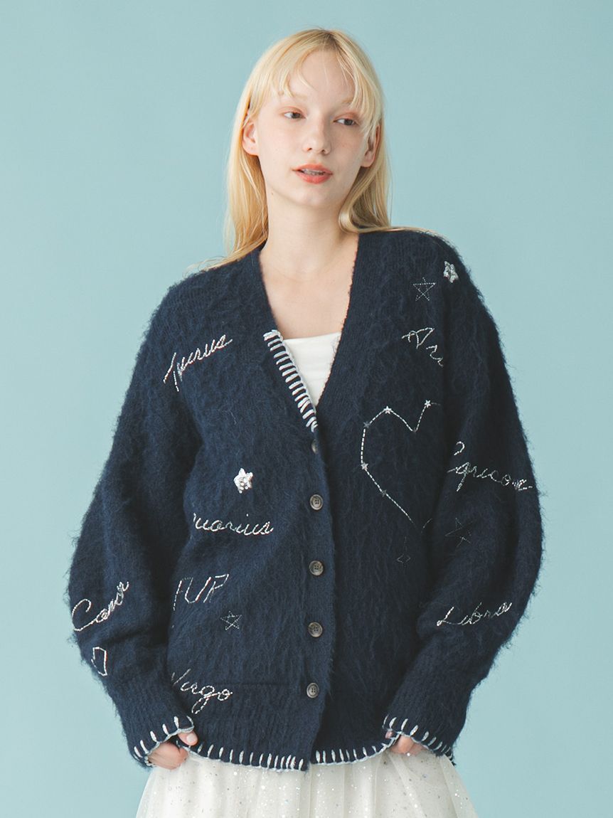 FURFUR「スターモチーフ刺繍カーディガン」|カーディガン|