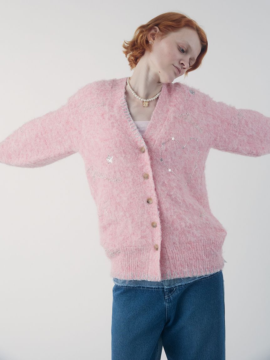FURFUR「スターモチーフ刺繍カーディガン」|カーディガン|