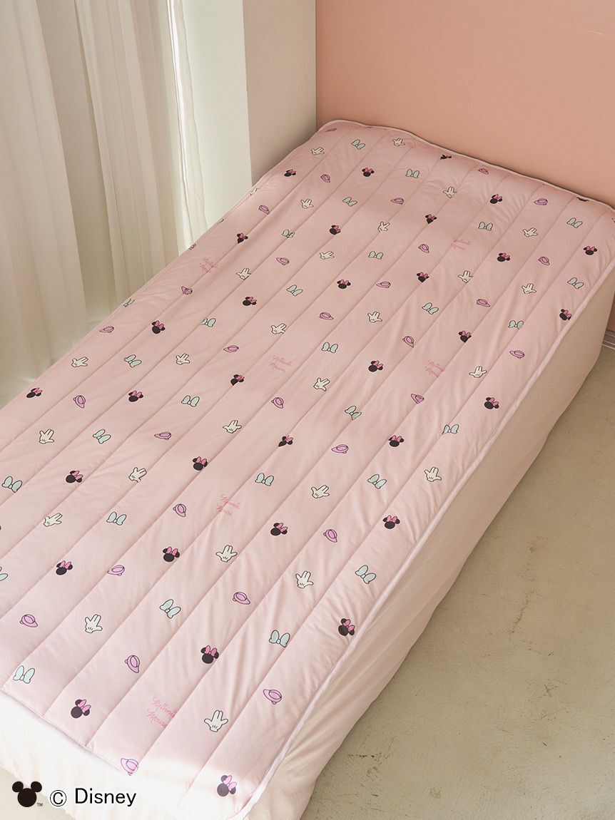 gelato pique Sleep「【Sleep】Mickey&Minnie / 接触冷感プリント敷きパッド（シングル）」|その他|PNK