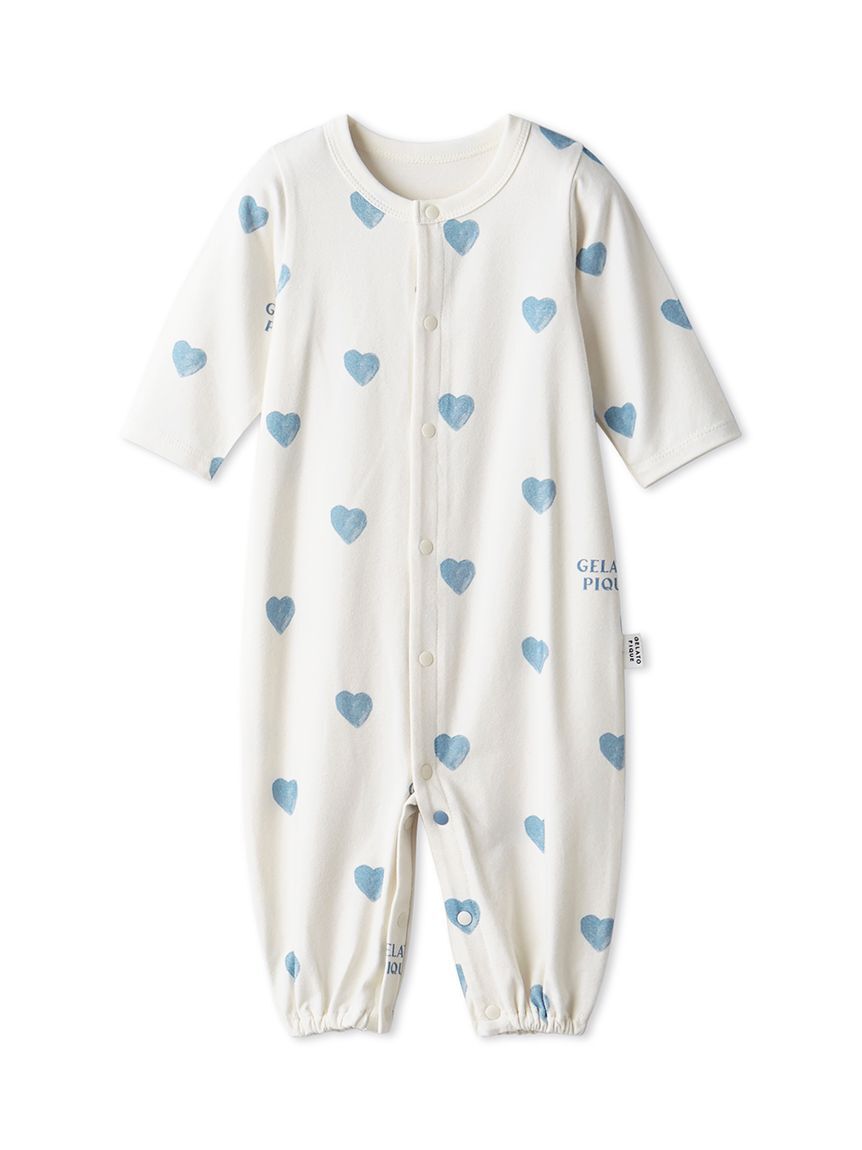 GELATO PIQUE KIDS & BABY「【BABY】新生児ハート柄2WAYオール」|ロンパース|BLU