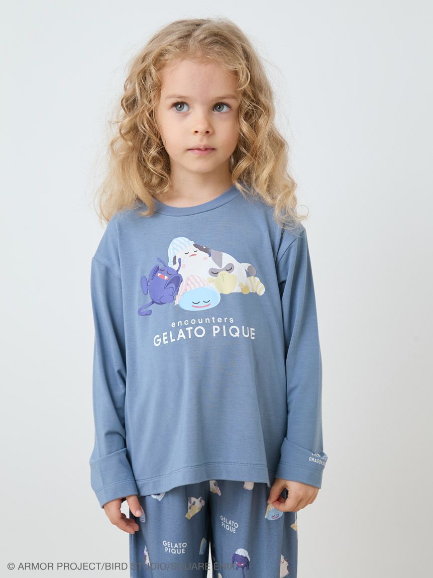 GELATO PIQUE KIDS & BABY「【ドラゴンクエスト】【キッズ】スリーピングモンスターワンポイントロンT」|ルームウェア|