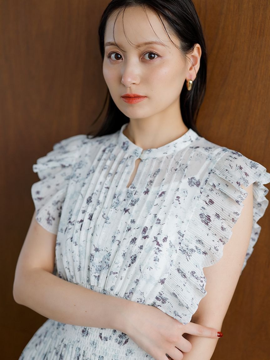 SNIDEL「【00サイズあり】Sustainableフリルワンピース」|ワンピース|