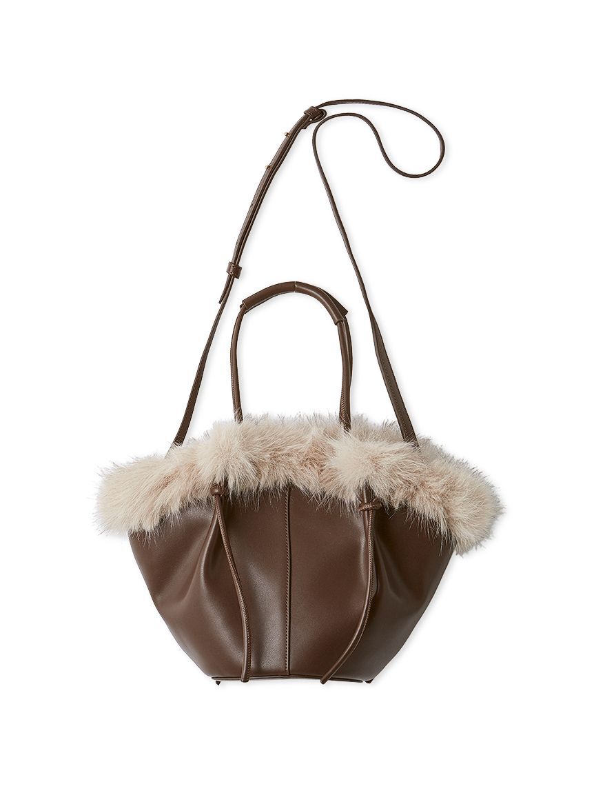 SNIDEL「ファーバケットバッグ」|ハンドバッグ|