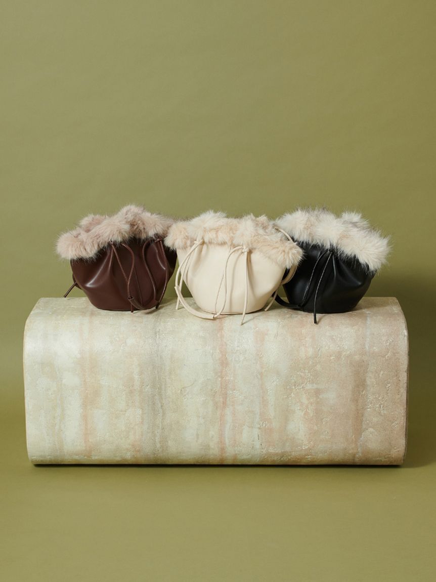 SNIDEL「ファーバケットバッグ」|ハンドバッグ|