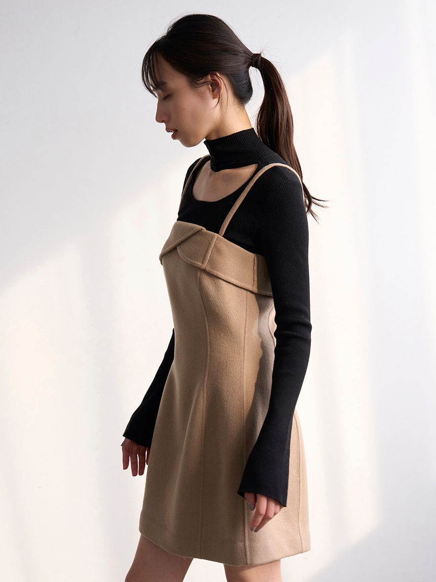 SNIDEL「2wayクロップドハイネックプルオーバー」|ニット・セーター|