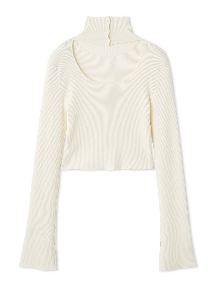 SNIDEL「2wayクロップドハイネックプルオーバー」|ニット・セーター|