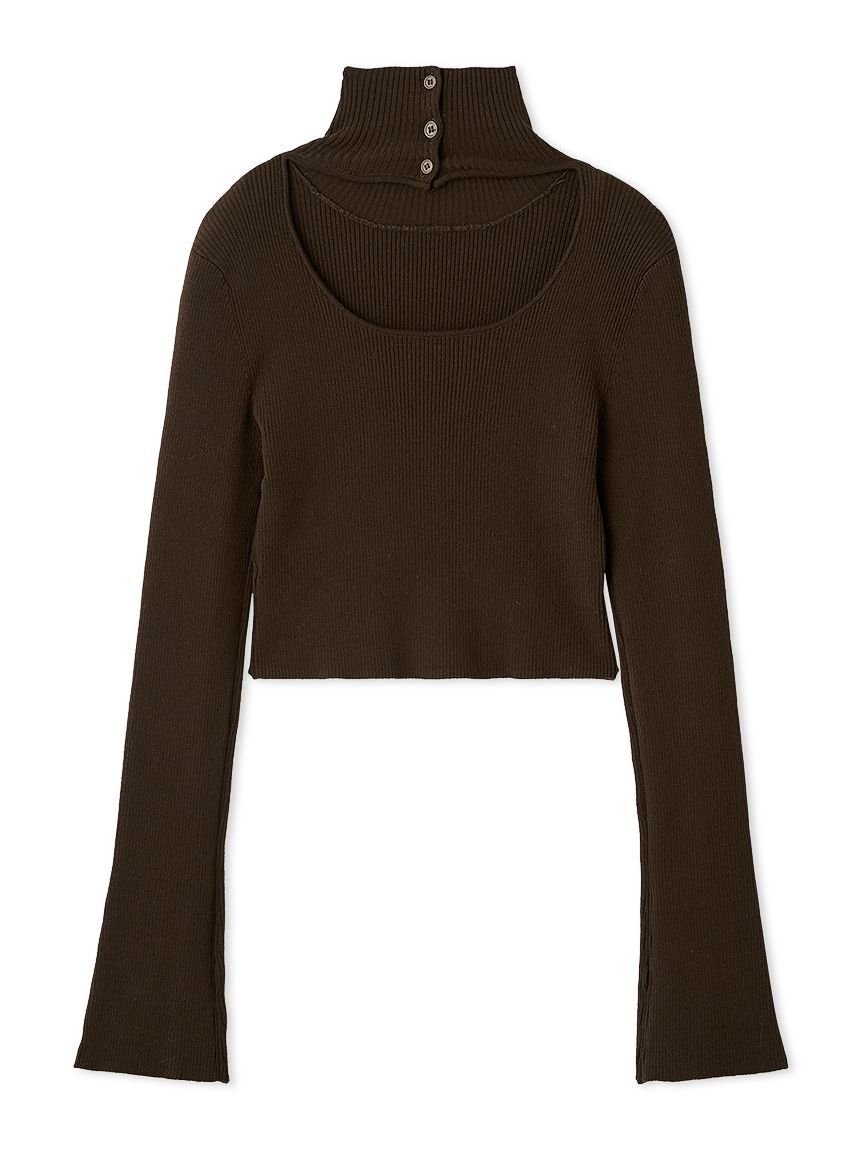 SNIDEL「2wayクロップドハイネックプルオーバー」|ニット・セーター|BRW