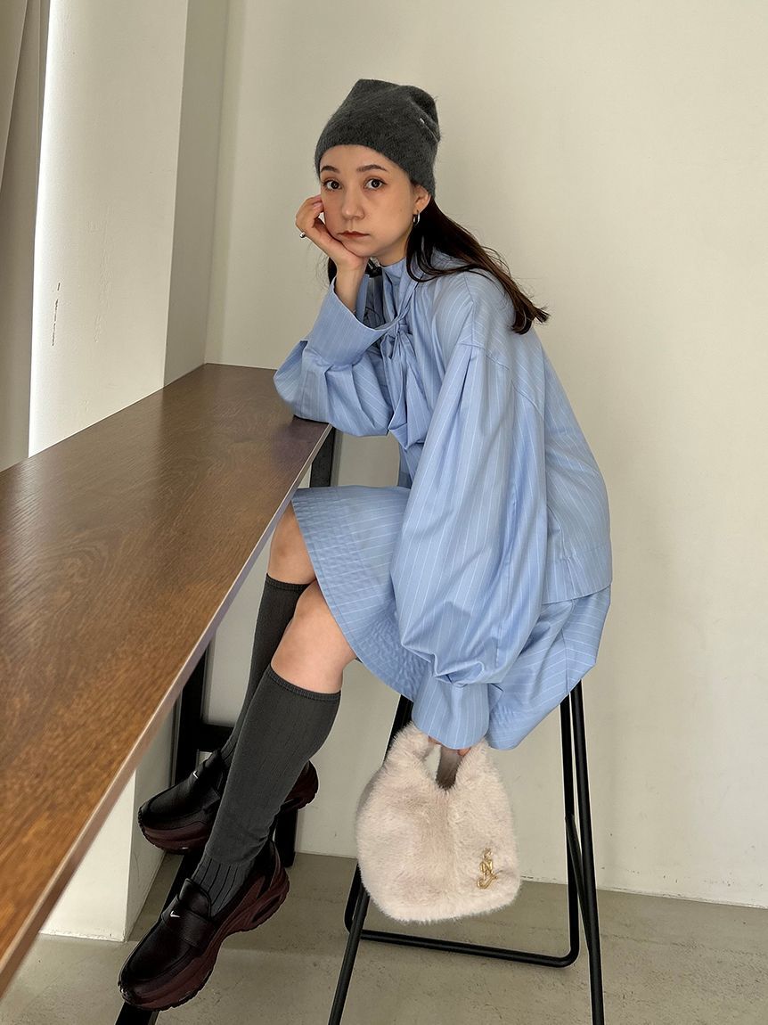 SNIDEL「Sustainableバリエボリュームチュニックブラウス」|シャツ・ブラウス|