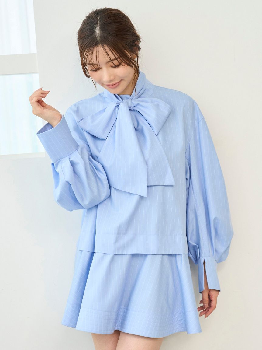 SNIDEL「Sustainableバリエボリュームチュニックブラウス」|シャツ・ブラウス|