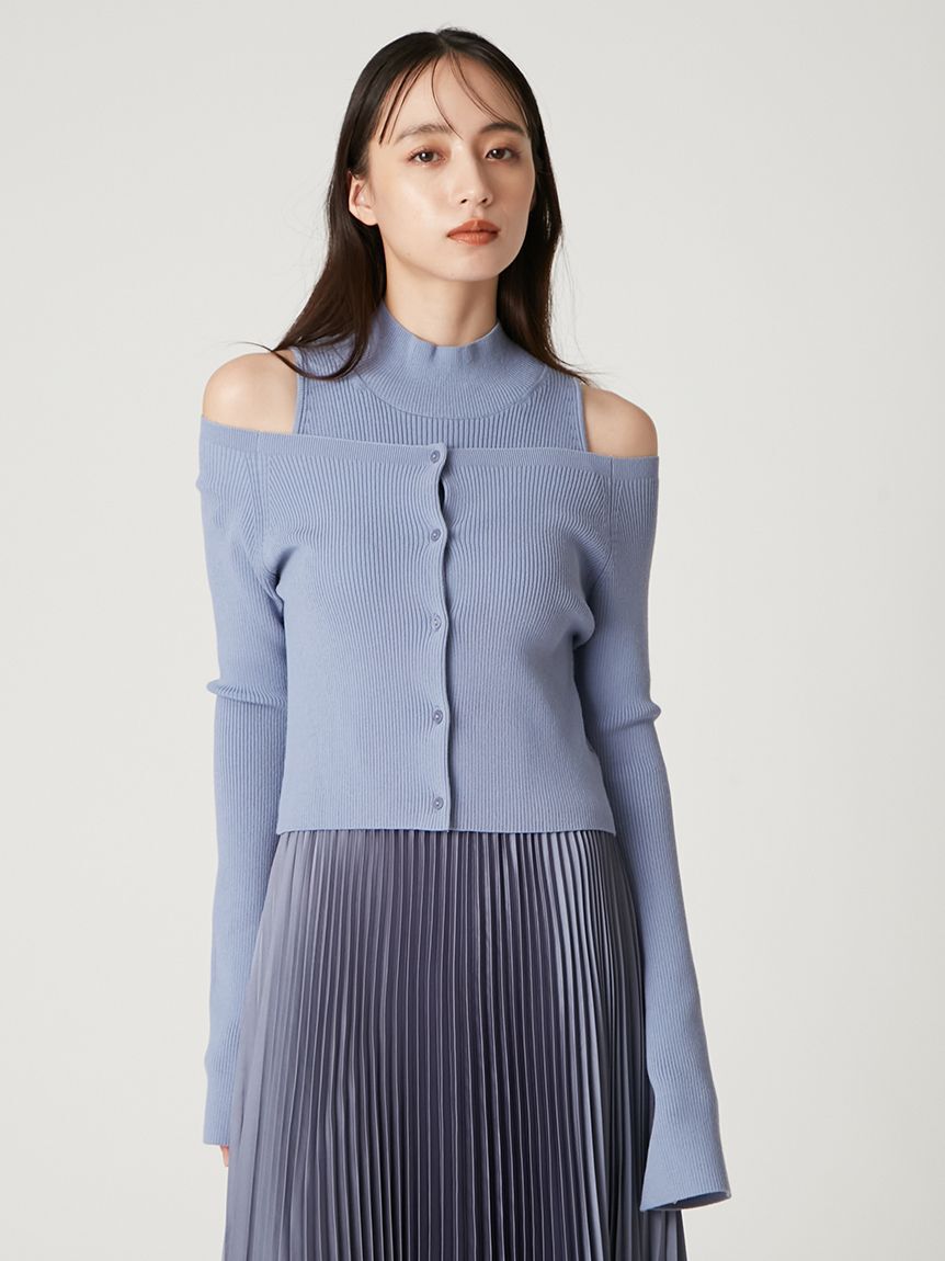 FRAY I.D「ランダムリブクロップドカーディガン」|カーディガン|