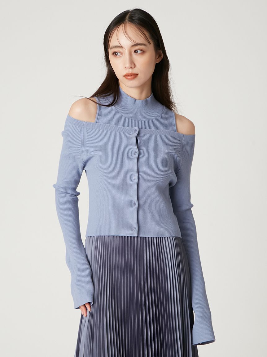 FRAY I.D「ランダムリブクロップドカーディガン」|カーディガン|