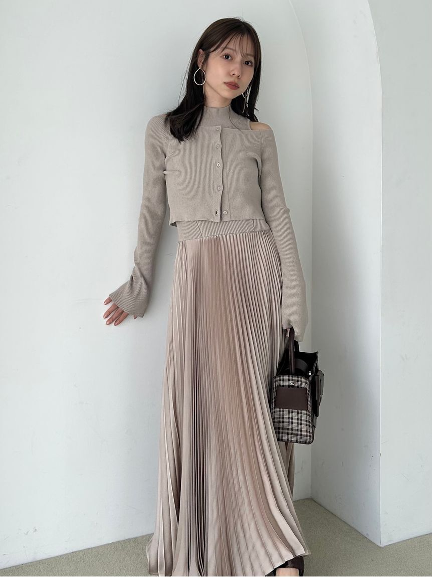 FRAY I.D「ランダムリブクロップドカーディガン」|カーディガン|