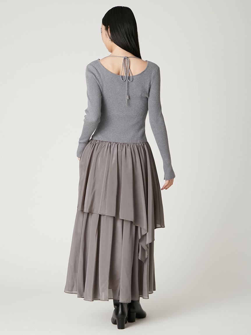 FRAY I.D「ニットドッキングワンピース」|ワンピース|