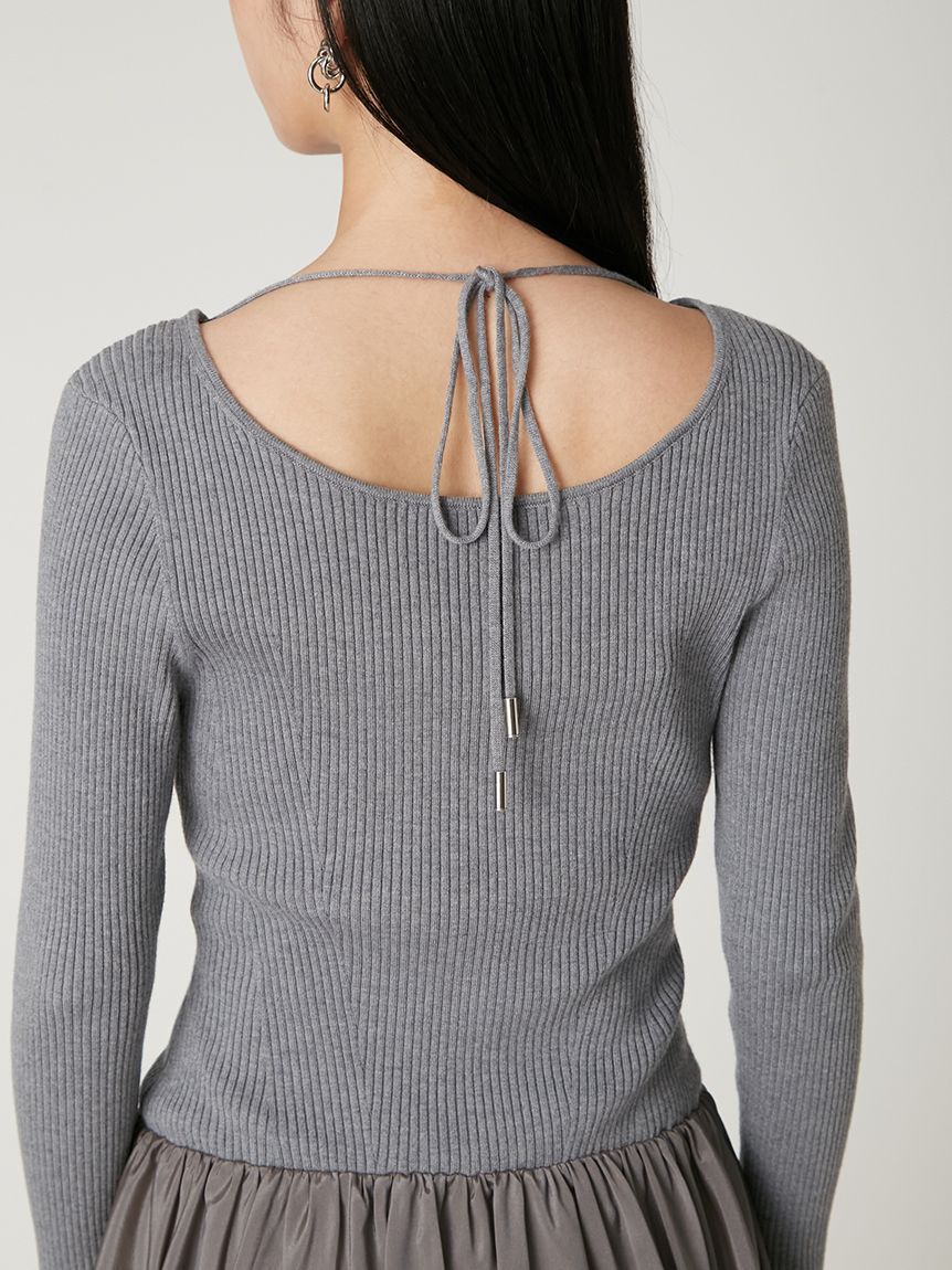 FRAY I.D「ニットドッキングワンピース」|ワンピース|