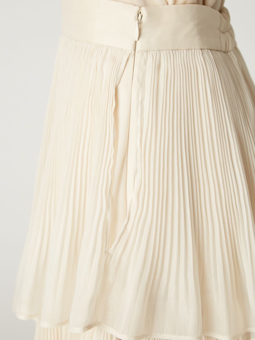 FRAY I.D「ランダムティアードシアープリーツスカート」|スカート|