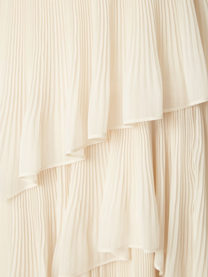 FRAY I.D「ランダムティアードシアープリーツスカート」|スカート|